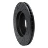 E-Line Drilled & Slotted Black Brake Rotor, Fits Select GM, Position: Front Right - image 4