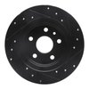 E-Line Drilled & Slotted Black Brake Rotor, Fits Select GM, Position: Rear Left - image 4