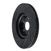 E-Line Drilled & Slotted Black Brake Rotor, 2013-2019 GM, Position: Front Right - image 4