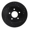 E-Line Drilled & Slotted Black Brake Rotor, 2001-2007 GM, Position: Front Left - image 3