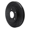 E-Line Drilled & Slotted Black Brake Rotor, 2001-2007 GM, Position: Front Left - image 4