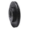 E-Line Drilled & Slotted Black Brake Rotor, 2001-2007 GM, Position: Front Right - image 2