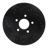 E-Line Drilled & Slotted Black Brake Rotor, 2001-2007 GM, Position: Front Right - image 4