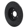 E-Line Drilled & Slotted Black Brake Rotor, 2016-2018 GM, Position: Rear Right - image 2