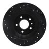 E-Line Drilled & Slotted Black Brake Rotor, 2016-2018 GM, Position: Rear Right - image 3