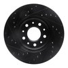 E-Line Drilled & Slotted Black Brake Rotor, 2016-2020 GM, Position: Front Right - image 3