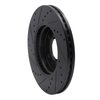 E-Line Drilled & Slotted Black Brake Rotor, Fits Select GM, Position: Front Right - image 3