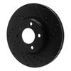 E-Line Drilled & Slotted Black Brake Rotor, 1997-2001 GM, Position: Front Right - image 2