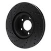 E-Line Drilled & Slotted Black Brake Rotor, 1997-2001 GM, Position: Front Right - image 4