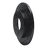 E-Line Drilled & Slotted Black Brake Rotor, 1986-1992 GM, Position: Rear Left - image 1