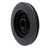E-Line Drilled & Slotted Black Brake Rotor, 1990-1990 GM, Position: Front Left - image 4