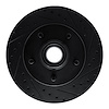 E-Line Drilled & Slotted Black Brake Rotor, 1990-1990 GM, Position: Front Right - image 1