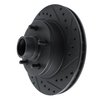 E-Line Drilled & Slotted Black Brake Rotor, 1990-1990 GM, Position: Front Right - image 2