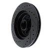 E-Line Drilled & Slotted Black Brake Rotor, 1990-1990 GM, Position: Front Right - image 4