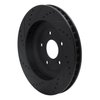 E-Line Drilled & Slotted Black Brake Rotor, 1997-2009 GM, Position: Left Front - image 3