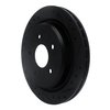 E-Line Drilled & Slotted Black Brake Rotor, 1997-2013 GM, Position: Rear Right - image 2