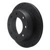 E-Line Drilled & Slotted Black Brake Rotor, 2000-2011 GM, Position: Rear Left - image 4