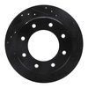 E-Line Drilled & Slotted Black Brake Rotor, 2000-2011 GM, Position: Rear Right - image 4