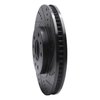 E-Line Drilled & Slotted Black Brake Rotor, 2003-2007 GM, Position: Front Right - image 4