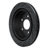 E-Line Drilled & Slotted Black Brake Rotor, 2003-2011 GM, Position: Rear Right - image 2