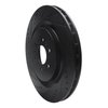 E-Line Drilled & Slotted Black Brake Rotor, 2004-2011 GM, Position: Rear Left - image 2