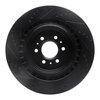 E-Line Drilled & Slotted Black Brake Rotor, 2004-2011 GM, Position: Rear Right - image 3