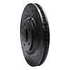 E-Line Drilled & Slotted Black Brake Rotor, 2004-2008 GM, Position: Front Right - image 1