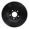 E-Line Drilled & Slotted Black Brake Rotor, 2004-2008 GM, Position: Front Right - image 4