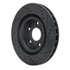 E-Line Drilled & Slotted Black Brake Rotor, 2005-2013 GM, Position: Front Left - image 4