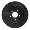 E-Line Drilled & Slotted Black Brake Rotor, 2005-2011 GM, Position: Rear Left - image 4