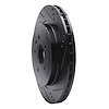 E-Line Drilled & Slotted Black Brake Rotor, 2005-2011 GM, Position: Rear Right - image 1