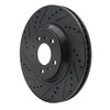 E-Line Drilled & Slotted Black Brake Rotor, 2006-2016 GM, Position: Front Left - image 3