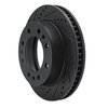 E-Line Drilled & Slotted Black Brake Rotor, 2006-2011 GM, Position: Front Left - image 3