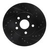 E-Line Drilled & Slotted Black Brake Rotor, 2008-2014 GM, Position: Front Right - image 4