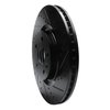 E-Line Drilled & Slotted Black Brake Rotor, 2008-2017 GM, Position: Front Right - image 4