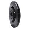 E-Line Drilled & Slotted Black Brake Rotor, 2009-2015 GM, Position: Front Left - image 2
