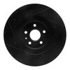 E-Line Drilled & Slotted Black Brake Rotor, 2009-2015 GM, Position: Front Right - image 3