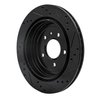 E-Line Drilled & Slotted Black Brake Rotor, 2013-2019 GM, Position: Rear Left - image 4