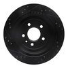 E-Line Drilled & Slotted Black Brake Rotor, 2013-2019 GM, Position: Rear Right - image 2