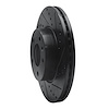 E-Line Drilled & Slotted Black Brake Rotor, Fits Select GM, Position: Front Right - image 1