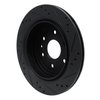 E-Line Drilled & Slotted Black Brake Rotor, 2013-2019 GM, Position: Rear Left - image 4