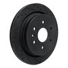 E-Line Drilled & Slotted Black Brake Rotor, 2013-2019 GM, Position: Rear Right - image 2