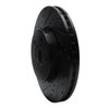 E-Line Drilled & Slotted Black Brake Rotor, Fits Select GM, Position: Front Left - image 3