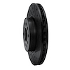 E-Line Drilled & Slotted Black Brake Rotor, Fits Select GM, Position: Front Right - image 1