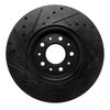 E-Line Drilled & Slotted Black Brake Rotor, Fits Select GM, Position: Front Right - image 3