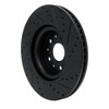 E-Line Drilled & Slotted Black Brake Rotor, Fits Select GM, Position: Front Left - image 4