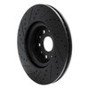 E-Line Drilled & Slotted Black Brake Rotor, Fits Select GM, Position: Front Right - image 4
