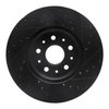 E-Line Drilled & Slotted Black Brake Rotor, 2014-2020 GM, Position: Front Left - image 4