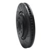 E-Line Drilled & Slotted Black Brake Rotor, 2004-2009 GM, Position: Front Right - image 3