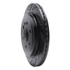 E-Line Drilled & Slotted Black Brake Rotor, 2010-2016 GM, Position: Rear Left - image 2
